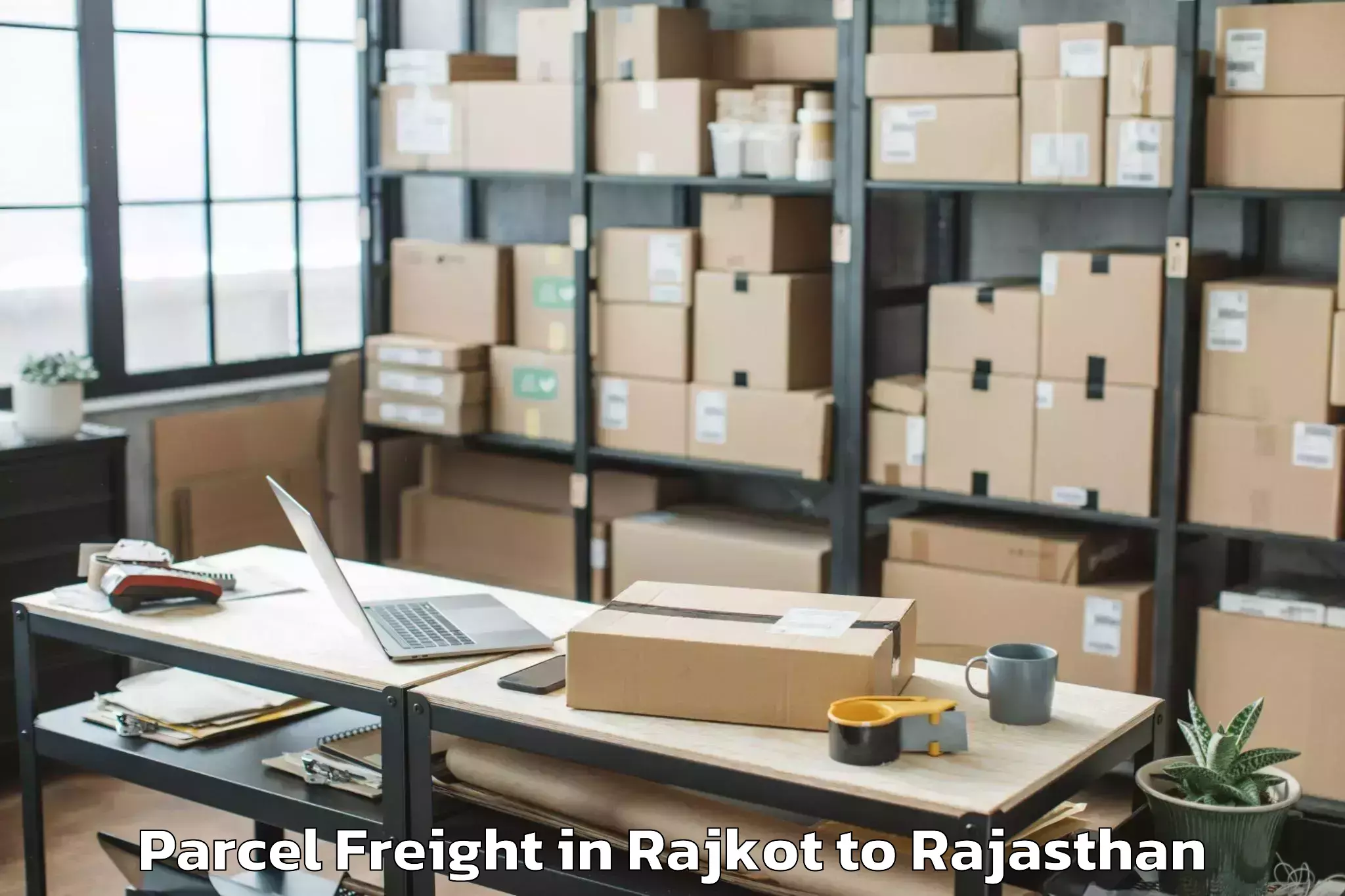 Reliable Rajkot to Neem Ka Thana Parcel Freight